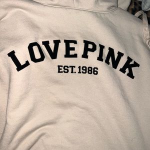 PINK VS fleece lined jacket with hoodie